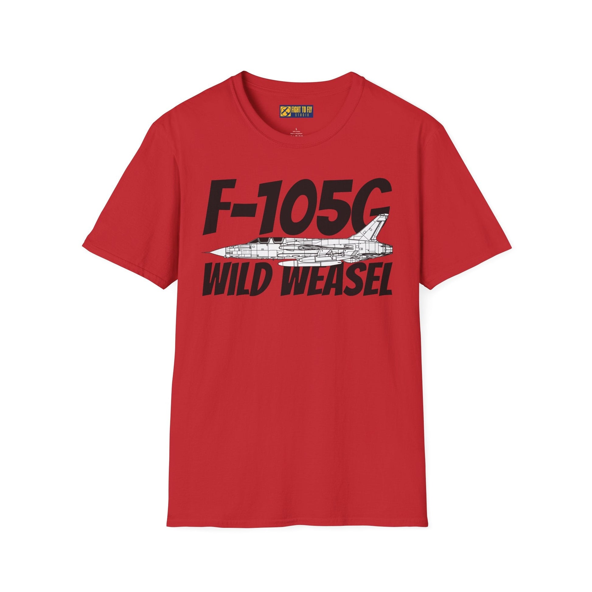 F-105G Wild Weasel Side Profile T-Shirt – Vietnam SEAD Fighter Tee - Gifts for pilots - Aviation apparel