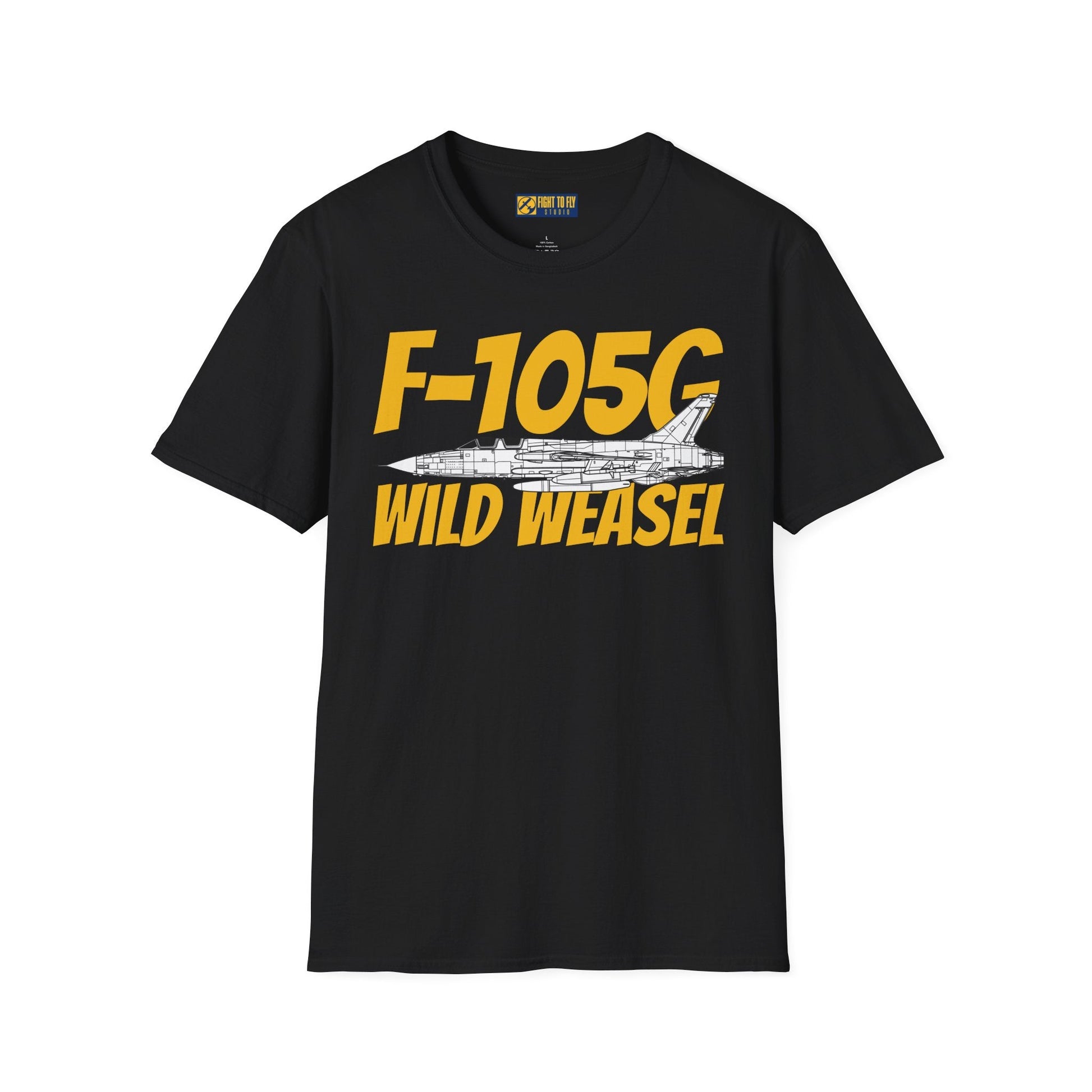 F-105G Wild Weasel Side Profile T-Shirt – Vietnam SEAD Fighter Tee - Gifts for pilots - Aviation apparel
