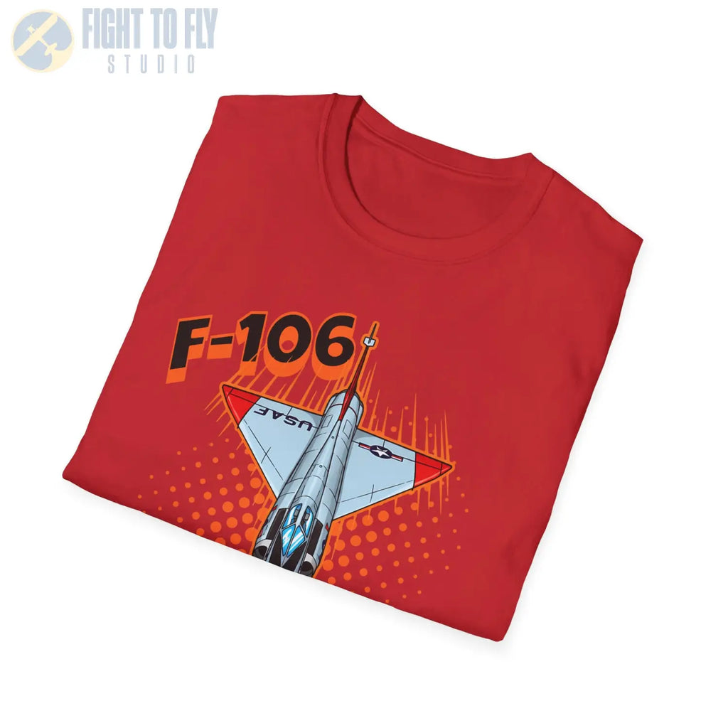 F-106 Delta Dart Comic Style T-Shirt - Pilot gifts - WWII warbird t-shirt