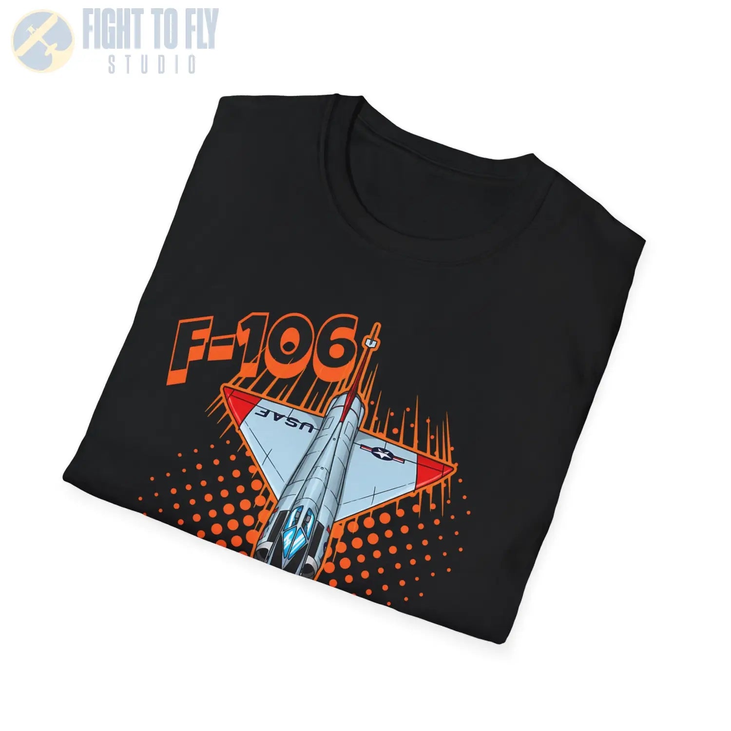 F-106 Delta Dart Comic Style T-Shirt - Pilot gifts - WWII warbird t-shirt