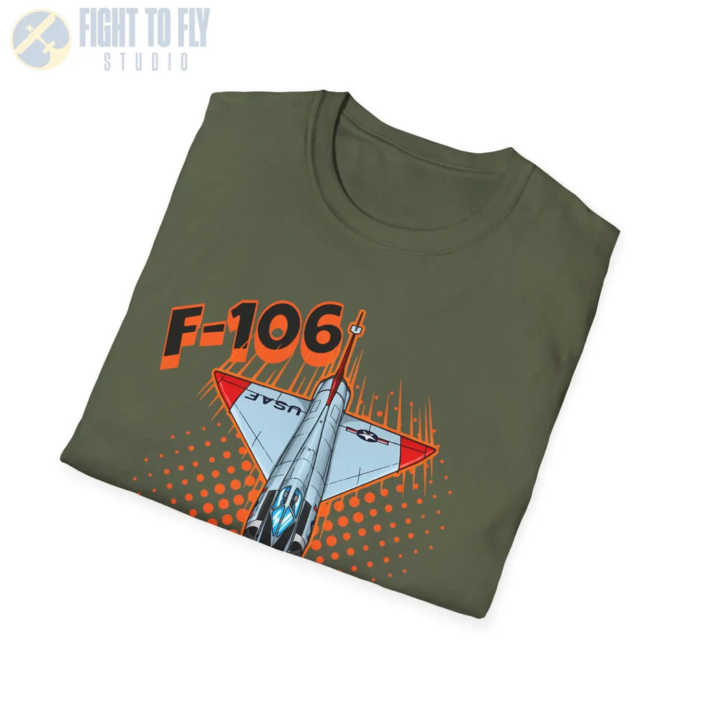 F-106 Delta Dart Comic Style T-Shirt - Pilot gifts - WWII warbird t-shirt