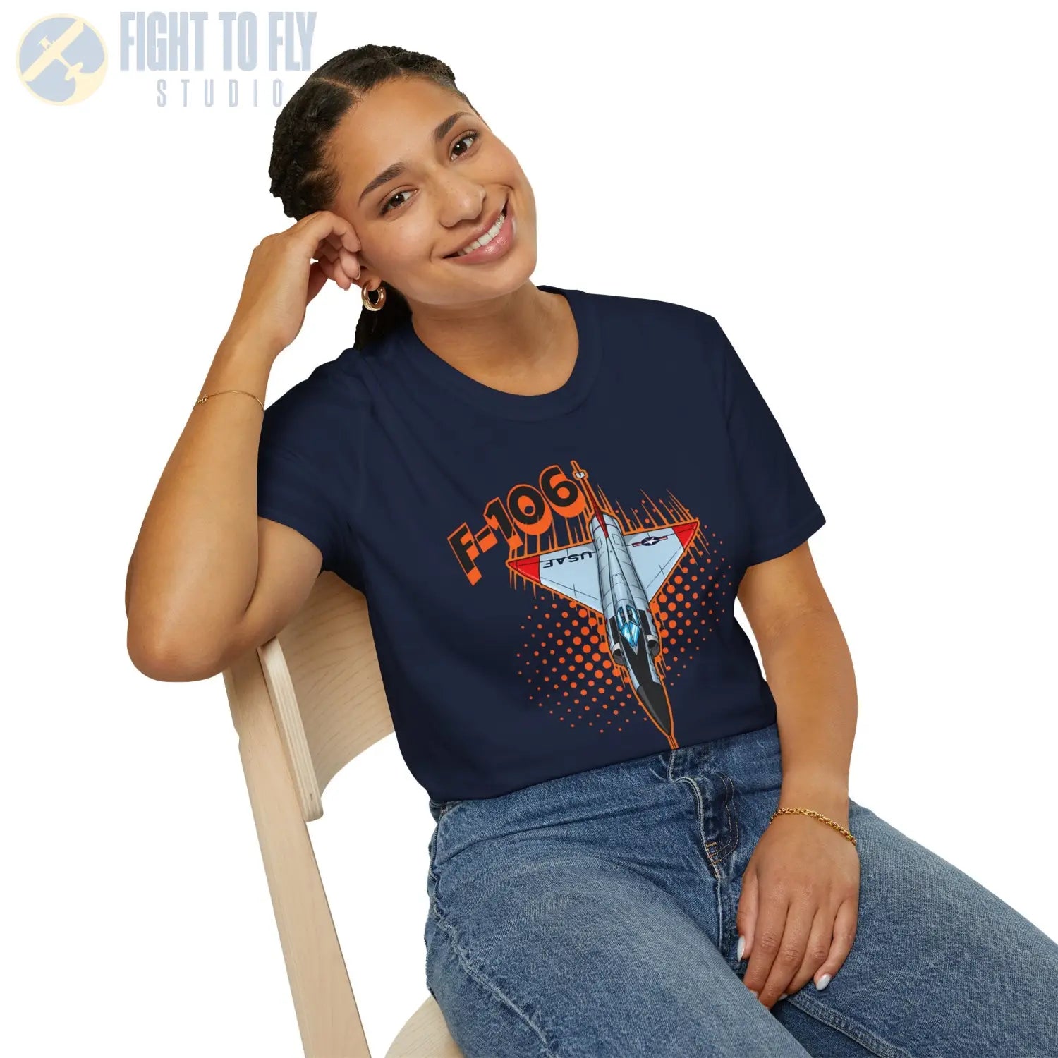 F-106 Delta Dart Comic Style T-Shirt - Pilot gifts - WWII warbird t-shirt