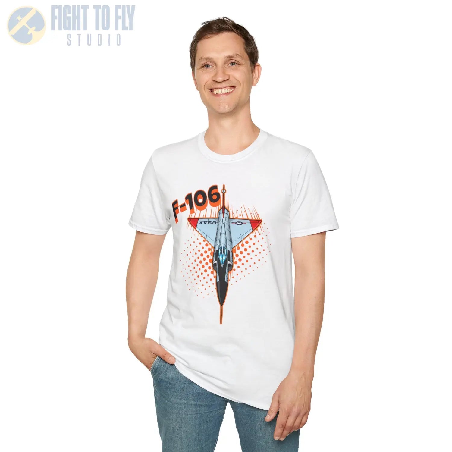 F-106 Delta Dart Comic Style T-Shirt - Pilot gifts - WWII warbird t-shirt