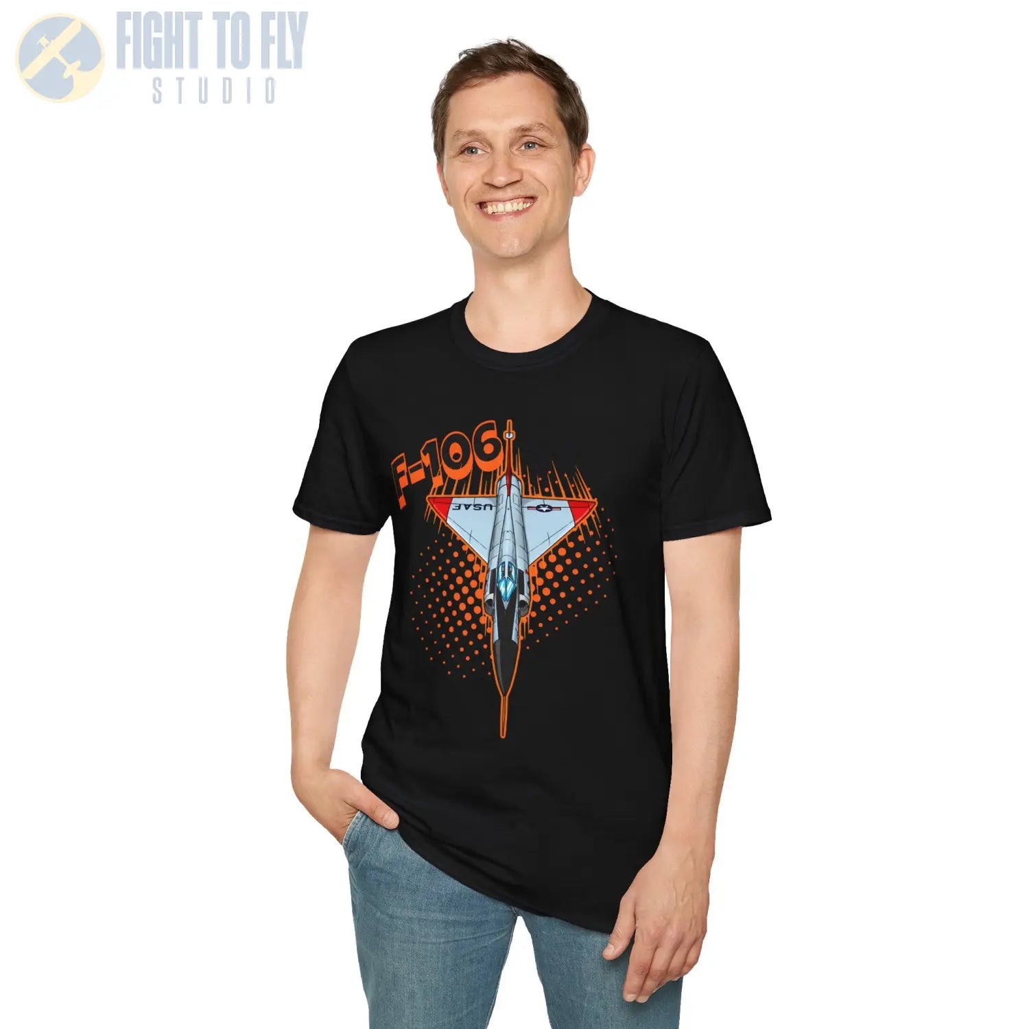 F-106 Delta Dart Comic Style T-Shirt - Pilot gifts - WWII warbird t-shirt