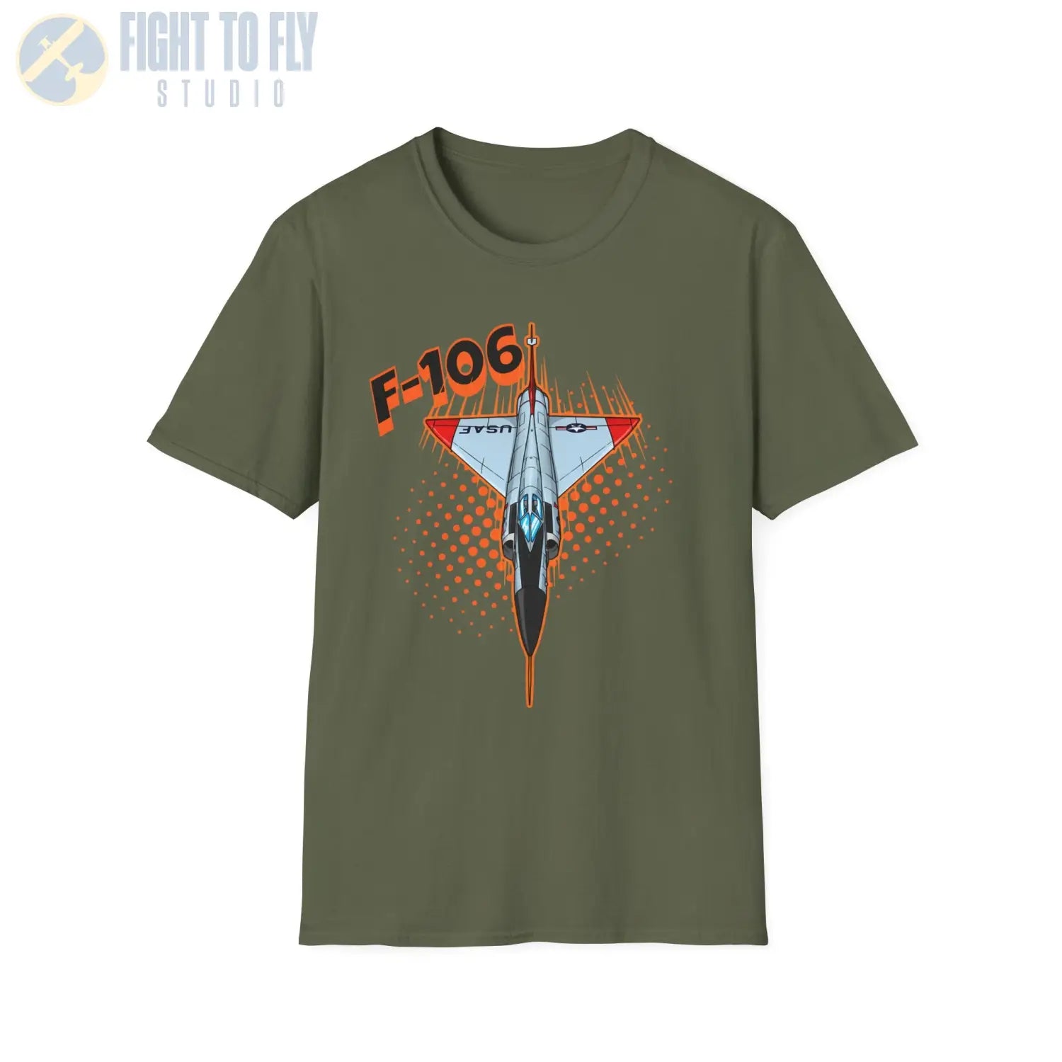 F-106 Delta Dart Comic Style T-Shirt - Pilot gifts - WWII warbird t-shirt