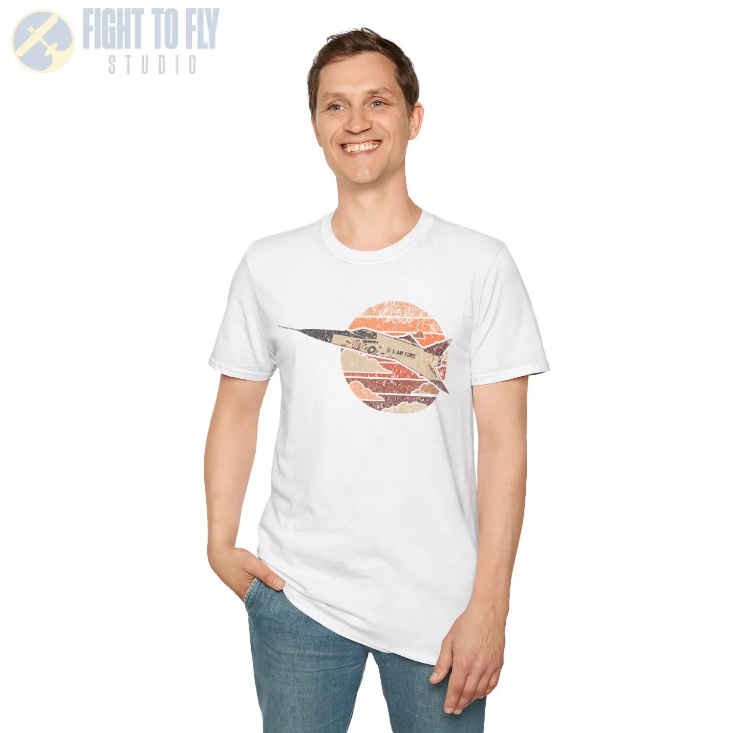 F-106 Delta Dart Retro T-Shirt - Pilot gifts - WWII warbird t-shirt