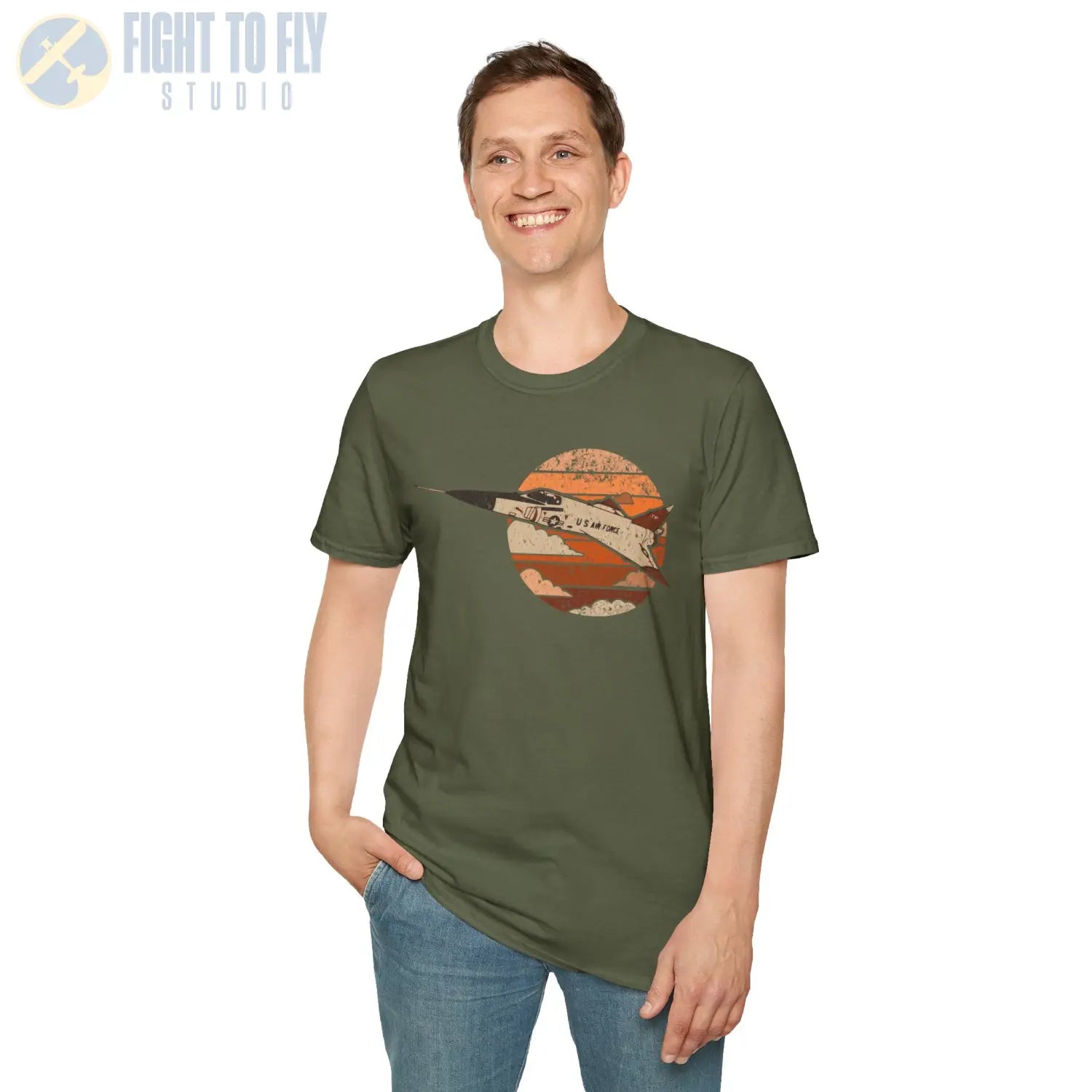 F-106 Delta Dart Retro T-Shirt - Pilot gifts - WWII warbird t-shirt
