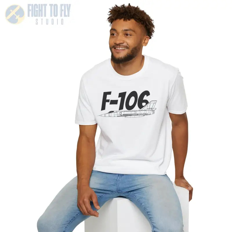 F-106 Delta Dart Side Profile T-Shirt - Pilot gifts - WWII warbird t-shirt