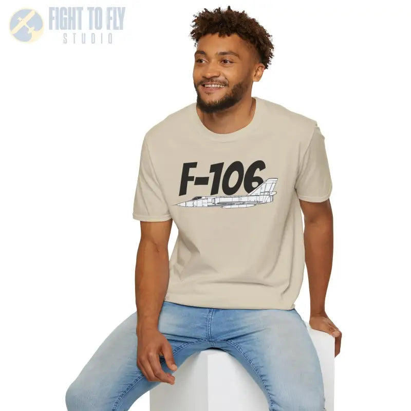 F-106 Side Profile T-Shirt – Cold War Interceptor Tee - Pilot gifts - WWII warbird t-shirt