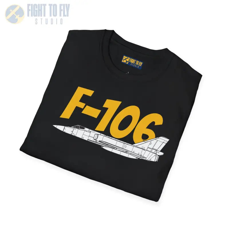 F-106 Side Profile T-Shirt – Cold War Interceptor Tee - Pilot gifts - WWII warbird t-shirt