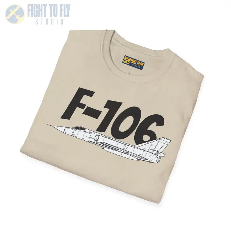 F-106 Side Profile T-Shirt – Cold War Interceptor Tee - Pilot gifts - WWII warbird t-shirt