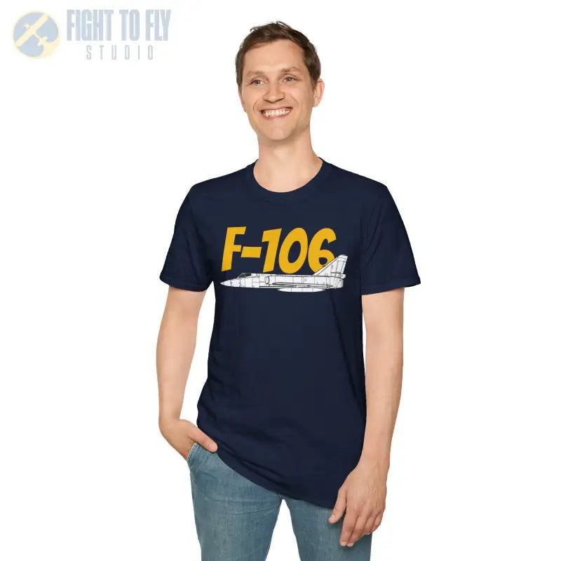 F-106 Delta Dart Side Profile T-Shirt - Pilot gifts - WWII warbird t-shirt