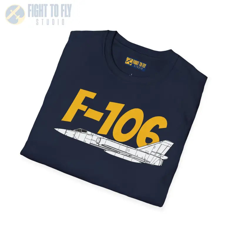 F-106 Side Profile T-Shirt – Cold War Interceptor Tee - Pilot gifts - WWII warbird t-shirt
