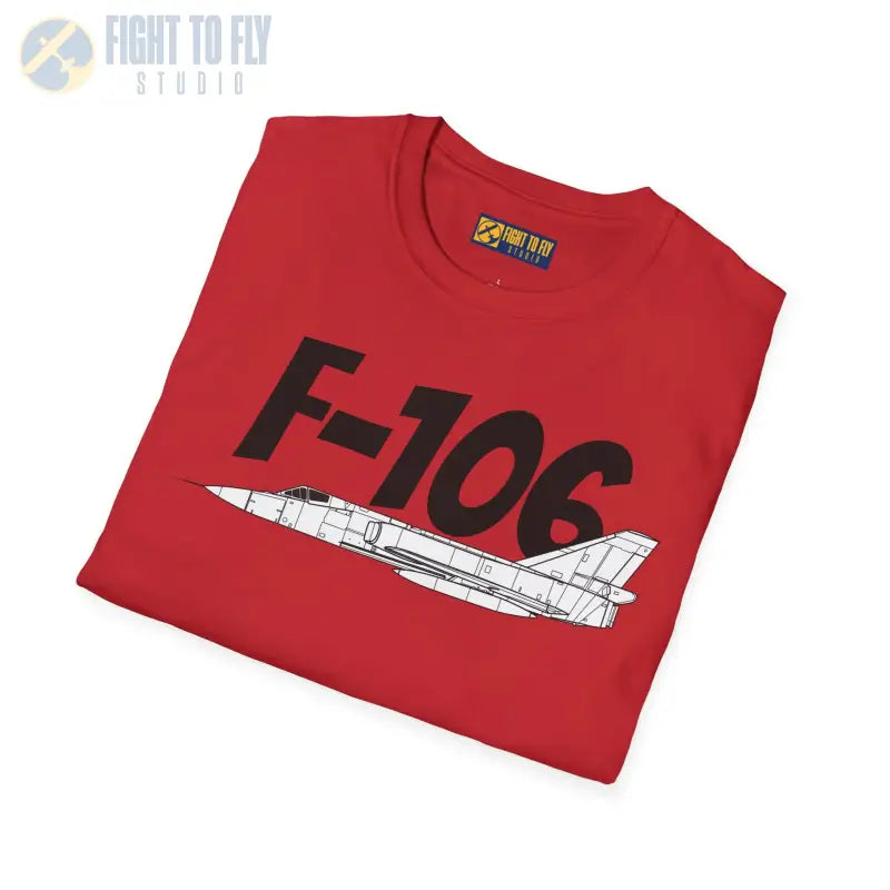 F-106 Side Profile T-Shirt – Cold War Interceptor Tee - Pilot gifts - WWII warbird t-shirt