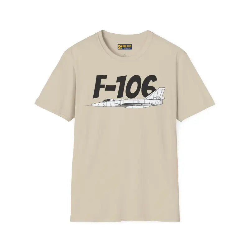 F-106 Side Profile T-Shirt – Cold War Interceptor Tee - Pilot gifts - WWII warbird t-shirt