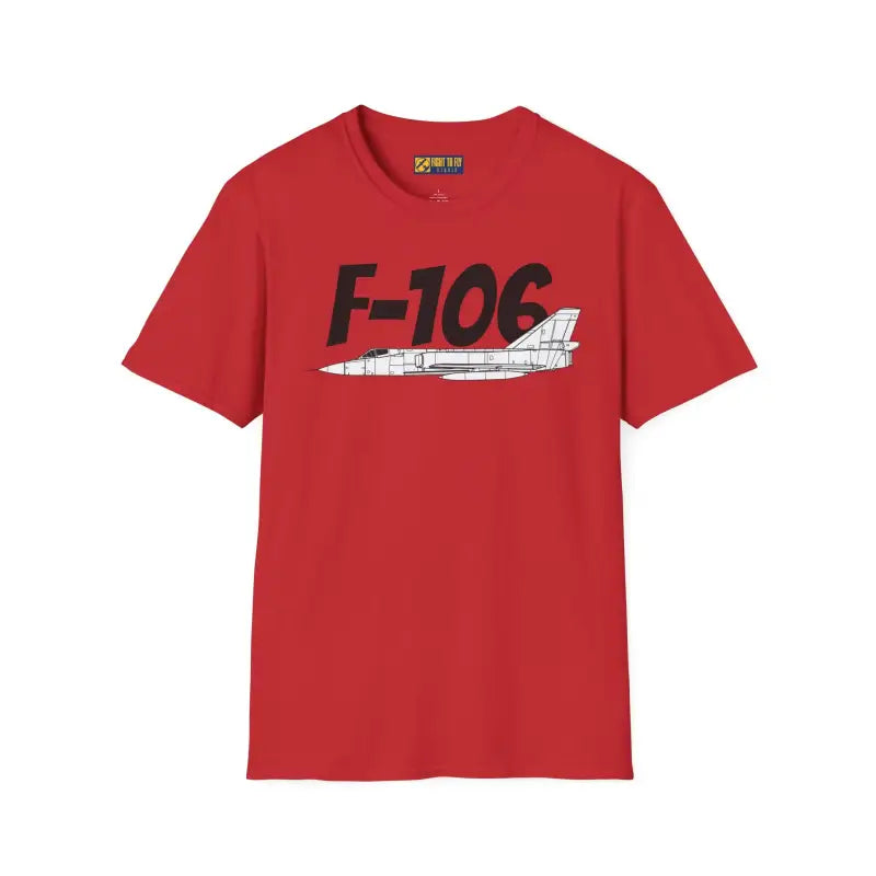 F-106 Side Profile T-Shirt – Cold War Interceptor Tee - Pilot gifts - WWII warbird t-shirt