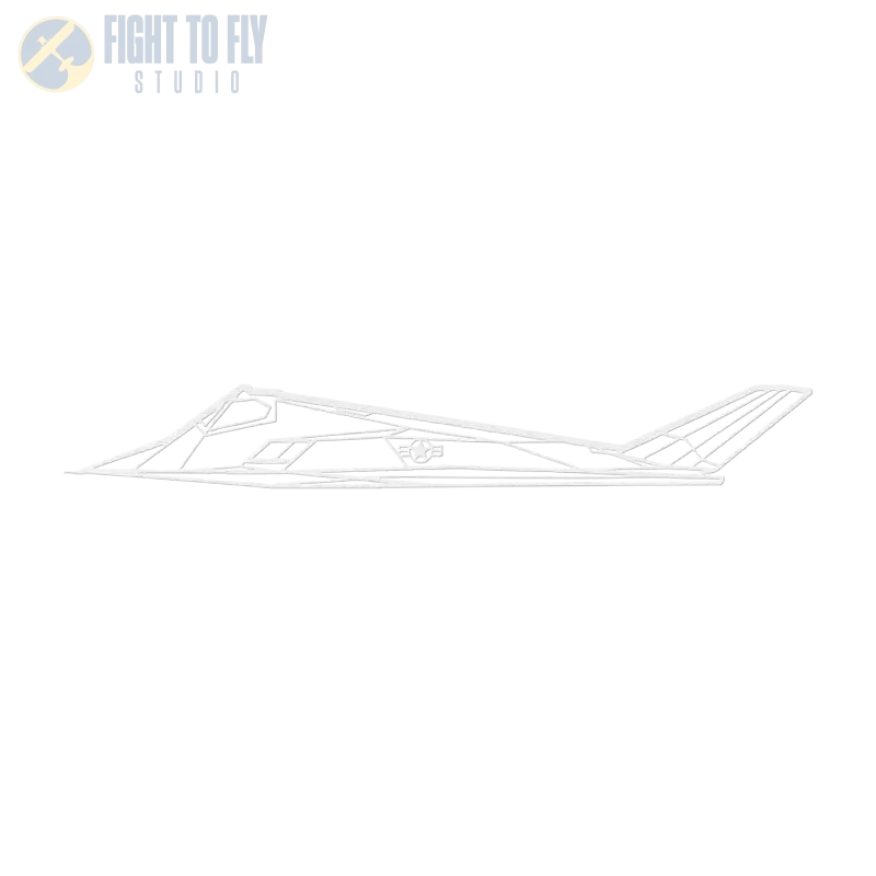 F-117 Die Cut Metal Wall Art - Sign - Pilot gifts - WWII warbird t-shirt