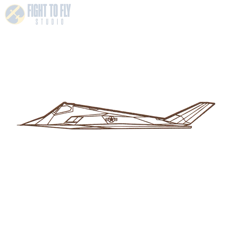 F-117 Die Cut Metal Wall Art - Sign - Pilot gifts - WWII warbird t-shirt