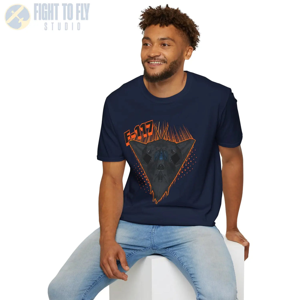 F-117 Nighthawk Comic Style T-Shirt - Pilot gifts - WWII warbird t-shirt