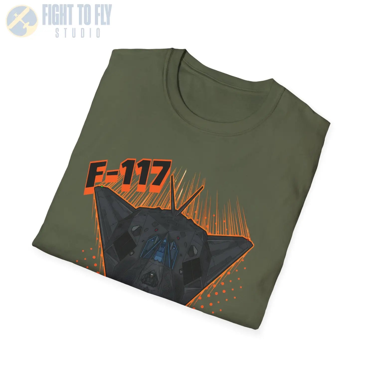F-117 Nighthawk Comic Style T-Shirt - Pilot gifts - WWII warbird t-shirt