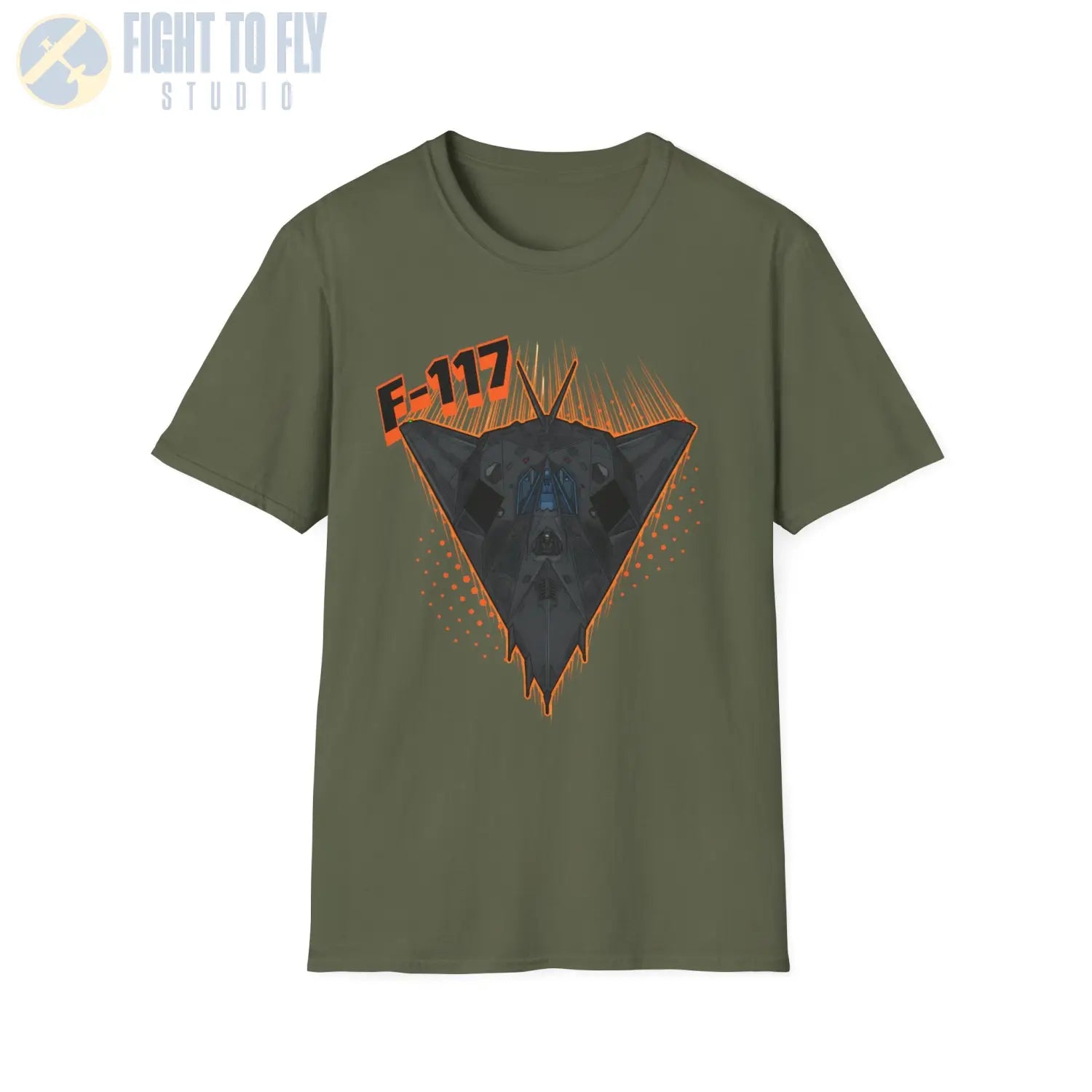 F-117 Nighthawk Comic Style T-Shirt - Pilot gifts - WWII warbird t-shirt