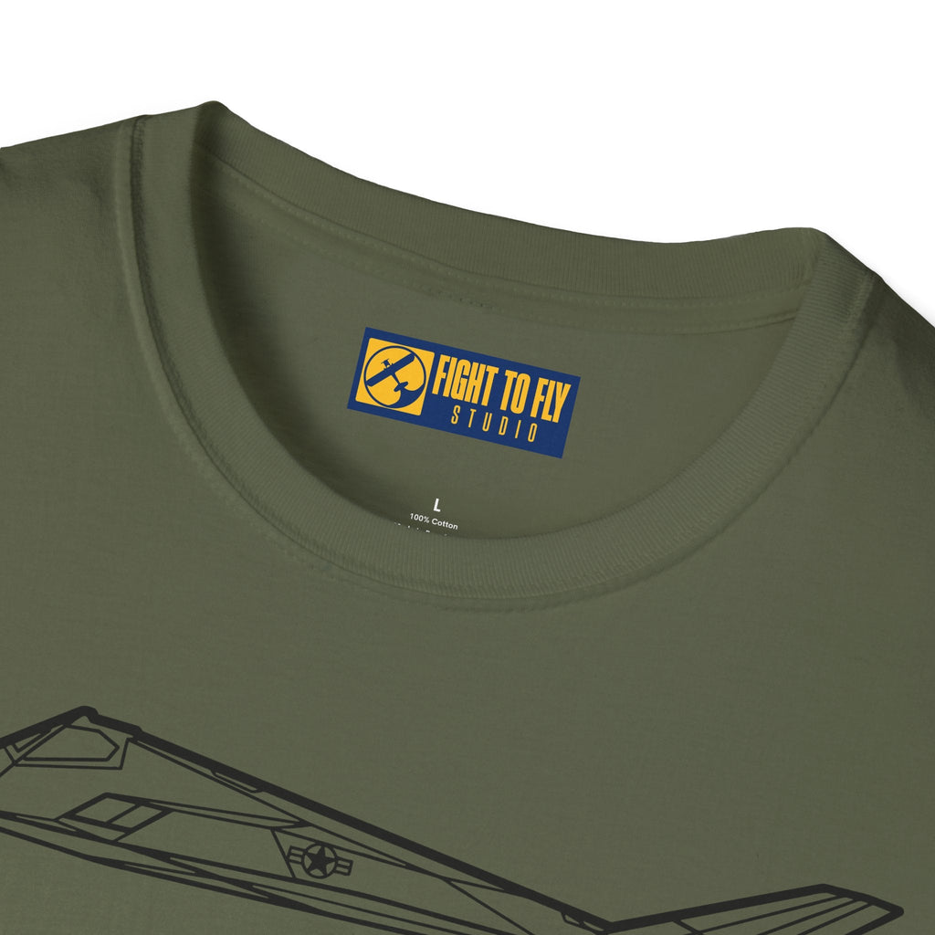 F-117 T-Shirt – Stealth Attack Aircraft Aviation Tee - Pilot gifts - WWII warbird t-shirt
