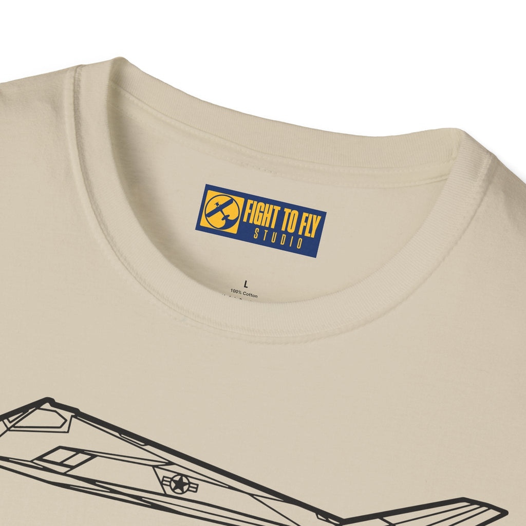 F-117 T-Shirt – Stealth Attack Aircraft Aviation Tee - Pilot gifts - WWII warbird t-shirt