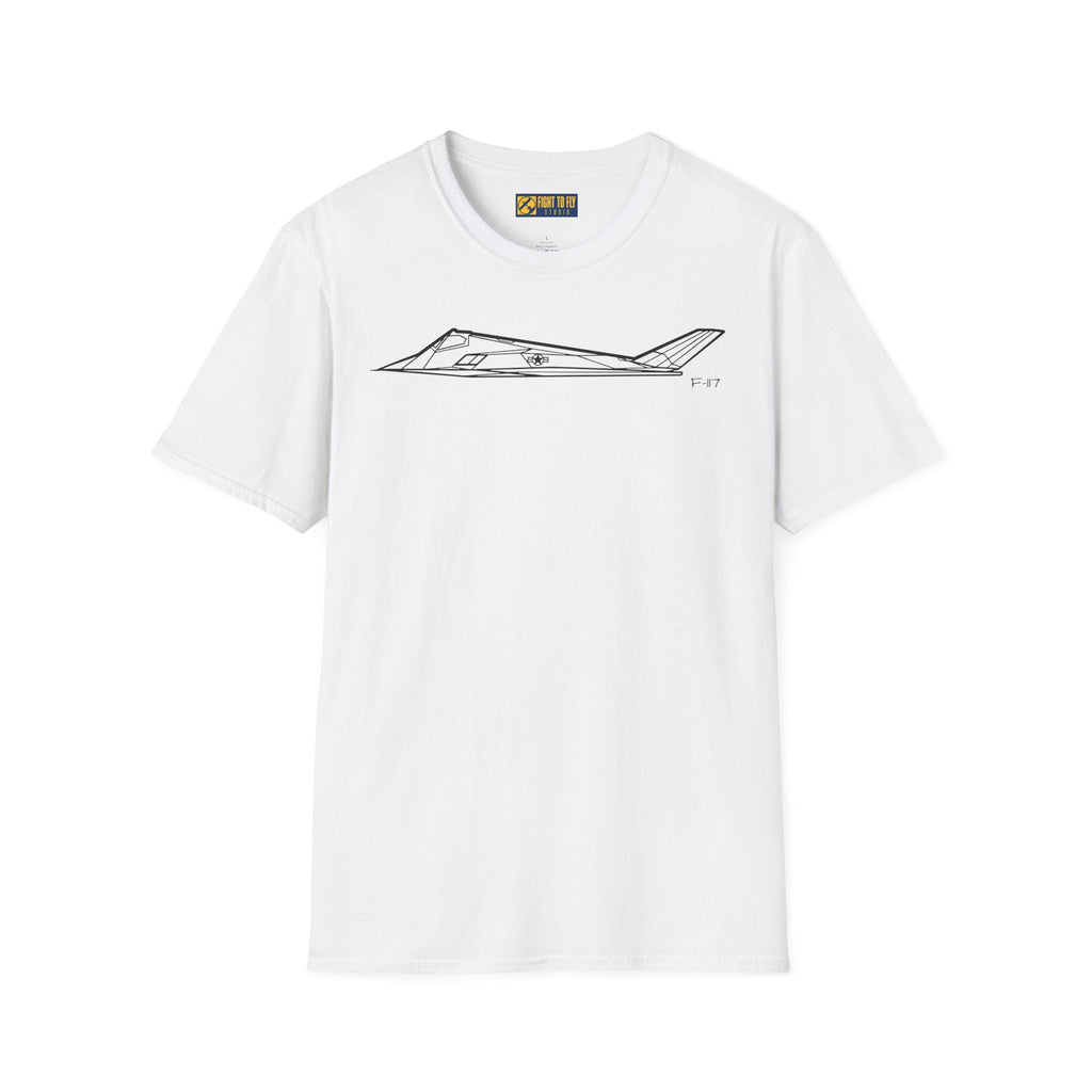F-117 T-Shirt – Stealth Attack Aircraft Aviation Tee - Pilot gifts - WWII warbird t-shirt