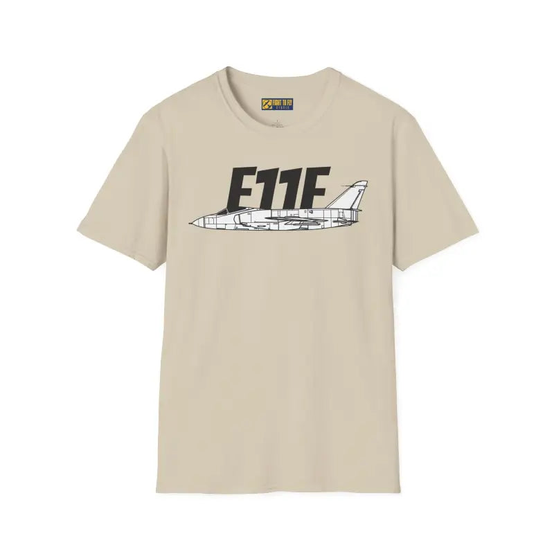 F-11F Unisex Softstyle T-Shirt | Cool Airplane Graphic Tee Gift for Aviation Fans Casual Wear Flight Enthusiast Shirt