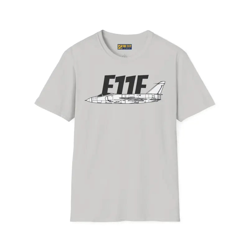 F-11F Unisex Softstyle T-Shirt | Cool Airplane Graphic Tee Gift for Aviation Fans Casual Wear Flight Enthusiast Shirt