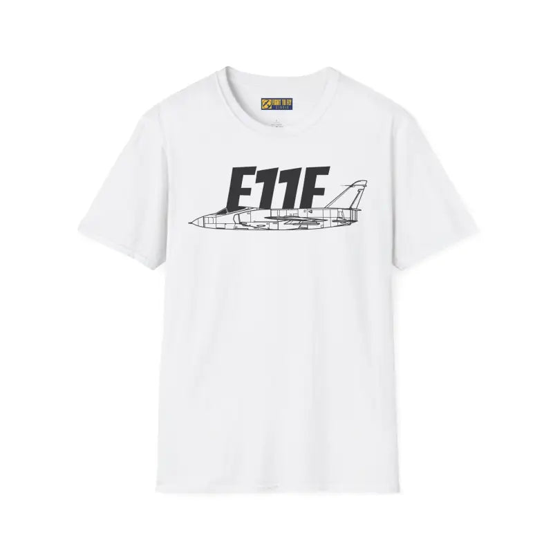 F-11F Unisex Softstyle T-Shirt | Cool Airplane Graphic Tee Gift for Aviation Fans Casual Wear Flight Enthusiast Shirt