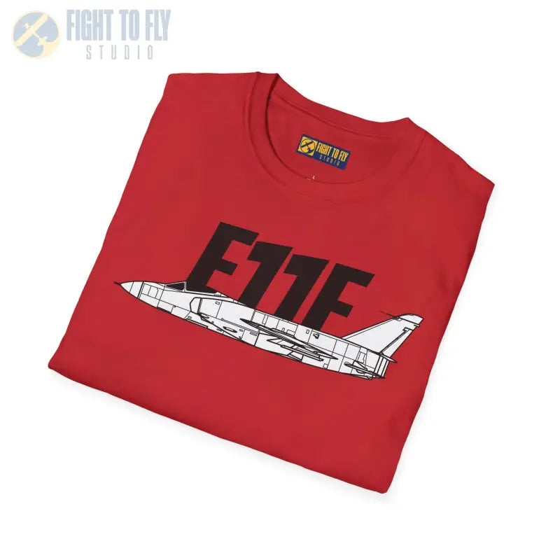 F-11F Unisex Softstyle T-Shirt | Cool Airplane Graphic Tee Gift for Aviation Fans Casual Wear Flight Enthusiast Shirt