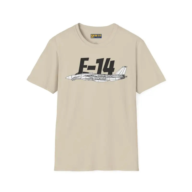 F-14 Tomcat Side Profile T-Shirt - Pilot gifts - WWII warbird t-shirt