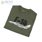 F-14 Tomcat Side Profile T-Shirt - Pilot gifts - WWII warbird t-shirt