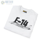 F-14 Tomcat Side Profile T-Shirt - Pilot gifts - WWII warbird t-shirt