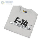 F-14 Tomcat Side Profile T-Shirt - Pilot gifts - WWII warbird t-shirt