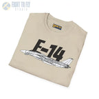 F-14 Tomcat Side Profile T-Shirt - Pilot gifts - WWII warbird t-shirt