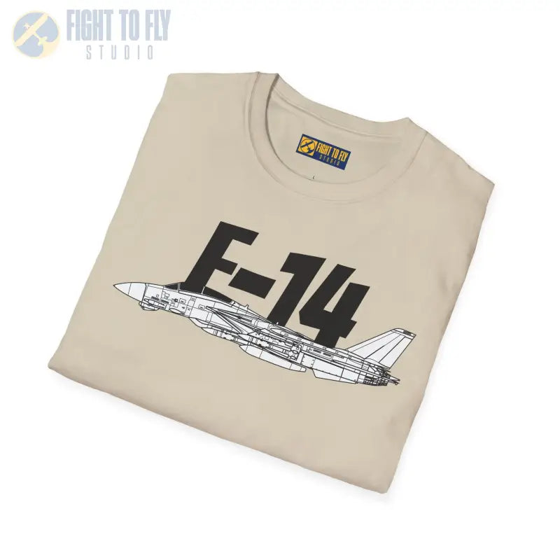 F-14 Tomcat Side Profile T-Shirt - Pilot gifts - WWII warbird t-shirt