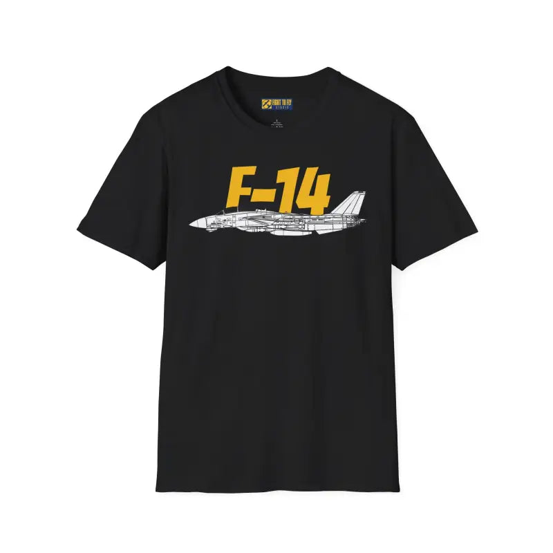 F-14 Tomcat Side Profile T-Shirt - Pilot gifts - WWII warbird t-shirt