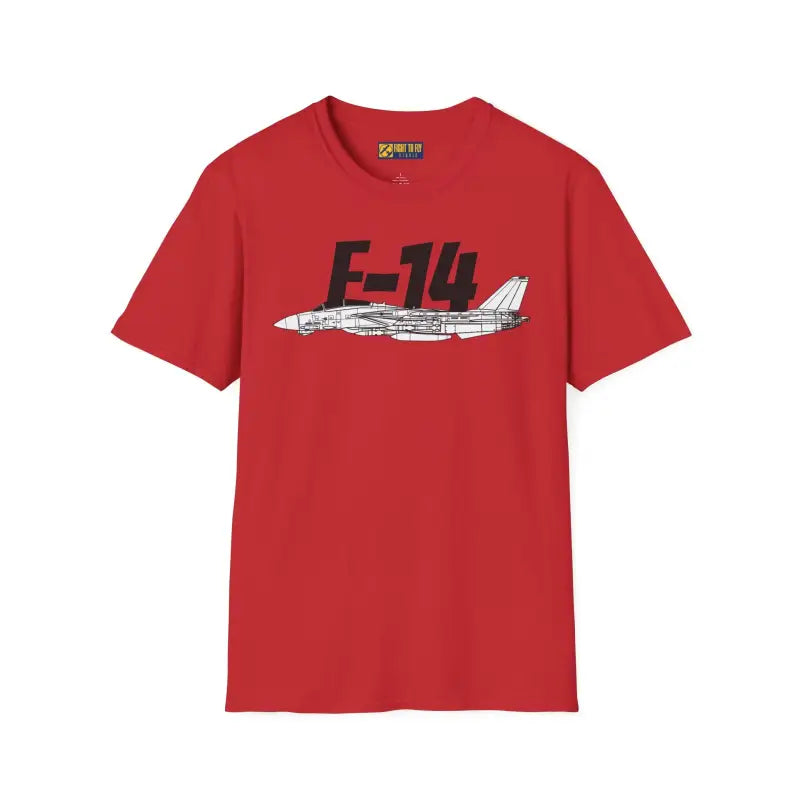 F-14 Tomcat Side Profile T-Shirt - Pilot gifts - WWII warbird t-shirt