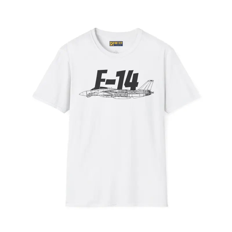 F-14 Tomcat Side Profile T-Shirt - Pilot gifts - WWII warbird t-shirt