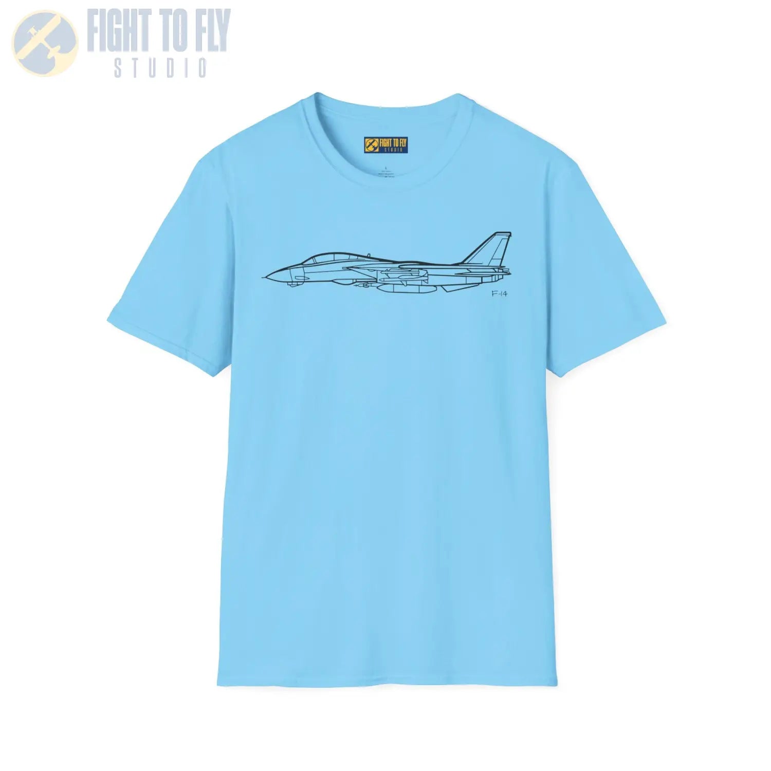 F 14 Tomcat Side View T Shirt Pilot gifts WWII warbird t shirt