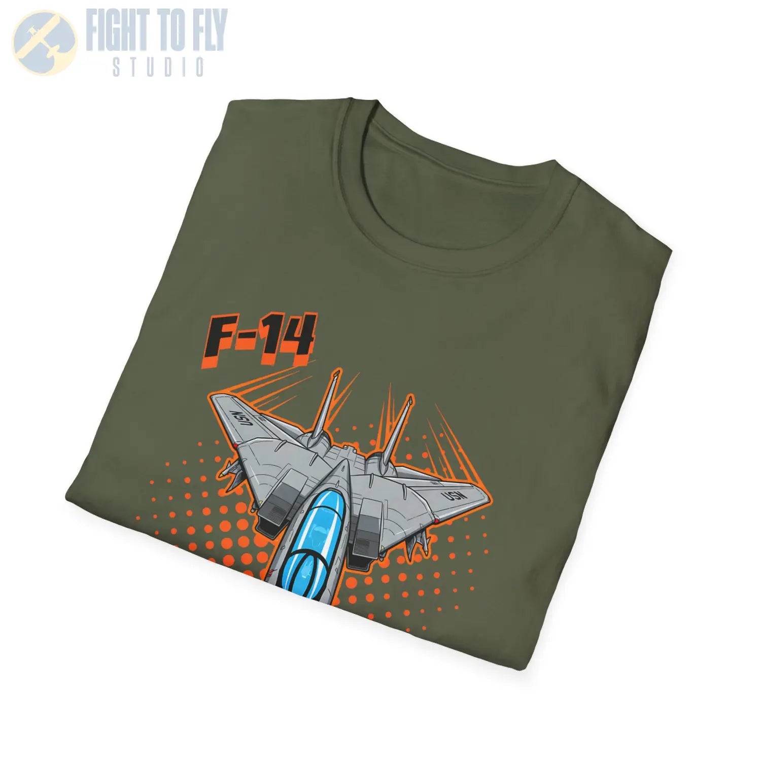 F-14 Tomcat Comic Style T-Shirt - Pilot gifts - WWII warbird t-shirt