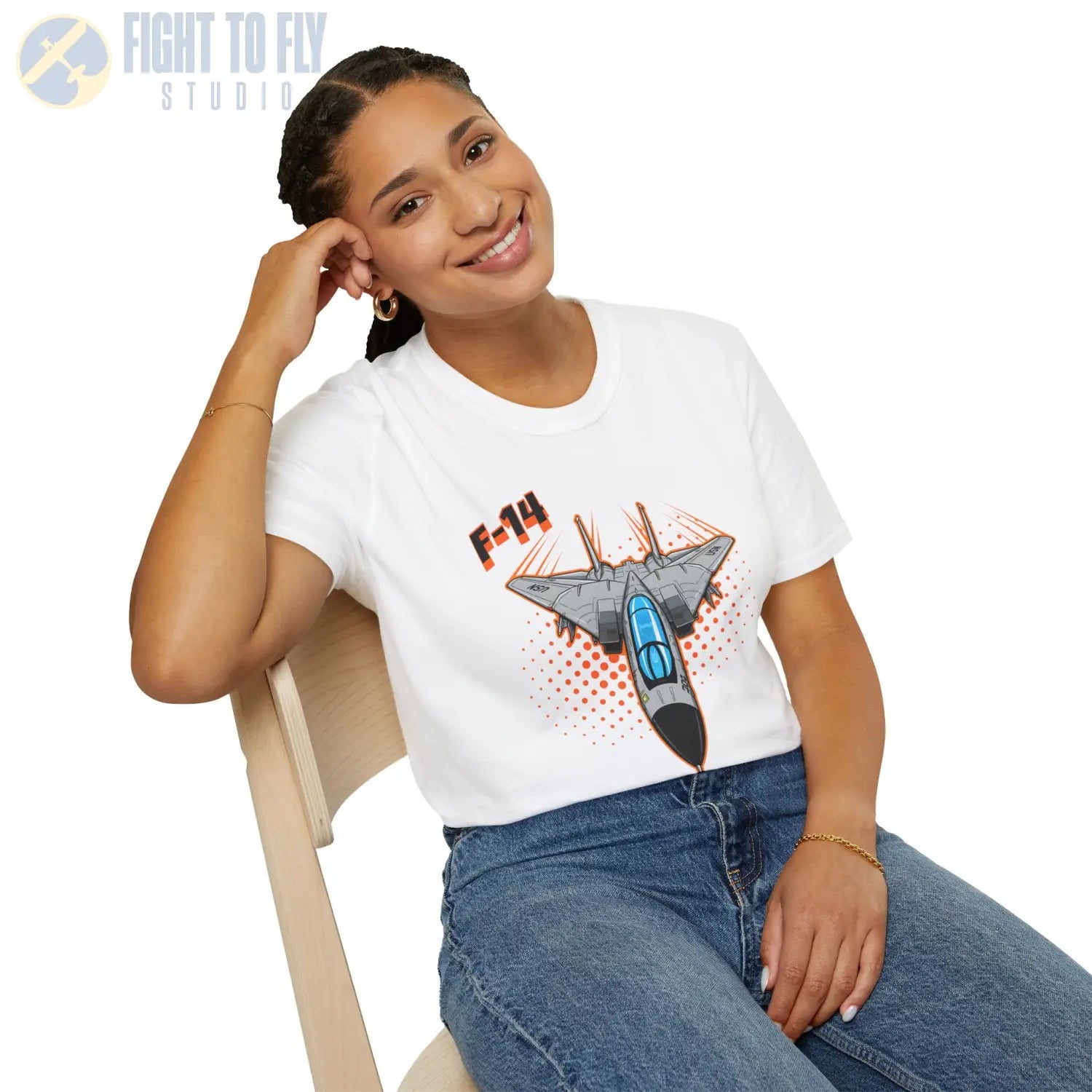 F-14 Tomcat Comic Style T-Shirt - Pilot gifts - WWII warbird t-shirt