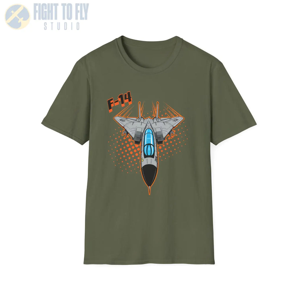 F-14 Tomcat Comic Style T-Shirt - Pilot gifts - WWII warbird t-shirt