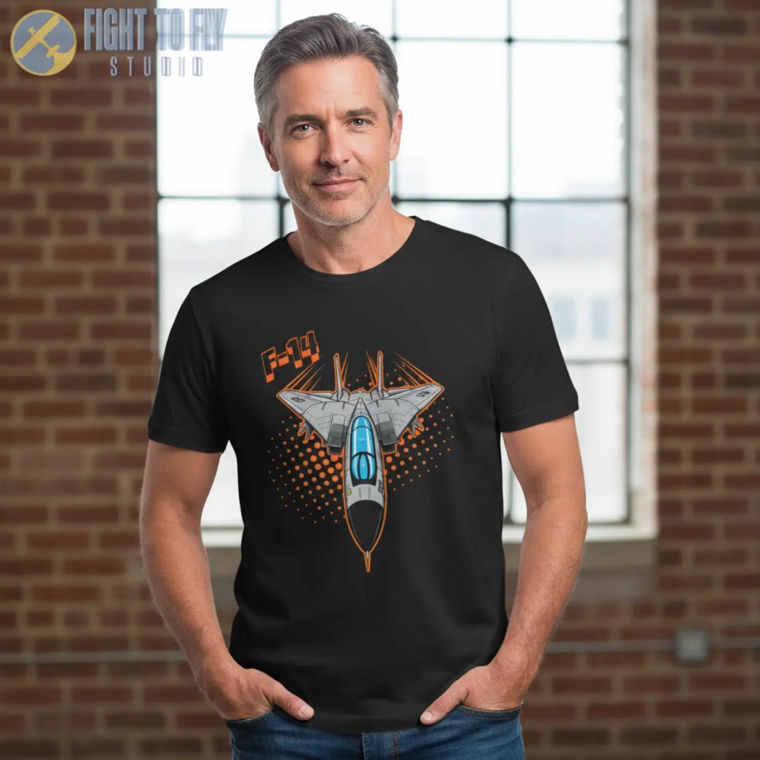 F-14 Tomcat Comic Style T-Shirt - Pilot gifts - WWII warbird t-shirt