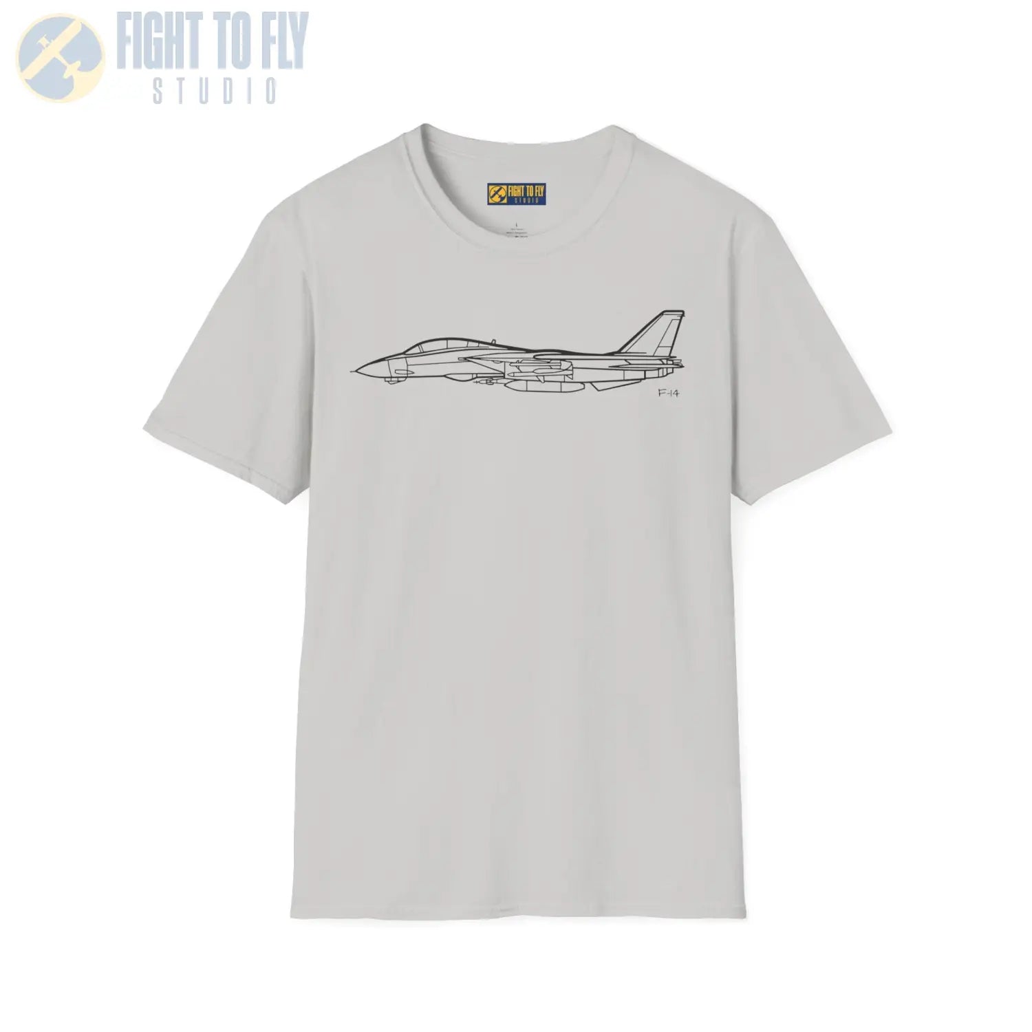F-14 Tomcat Side View T-Shirt - Pilot gifts - WWII warbird t-shirt