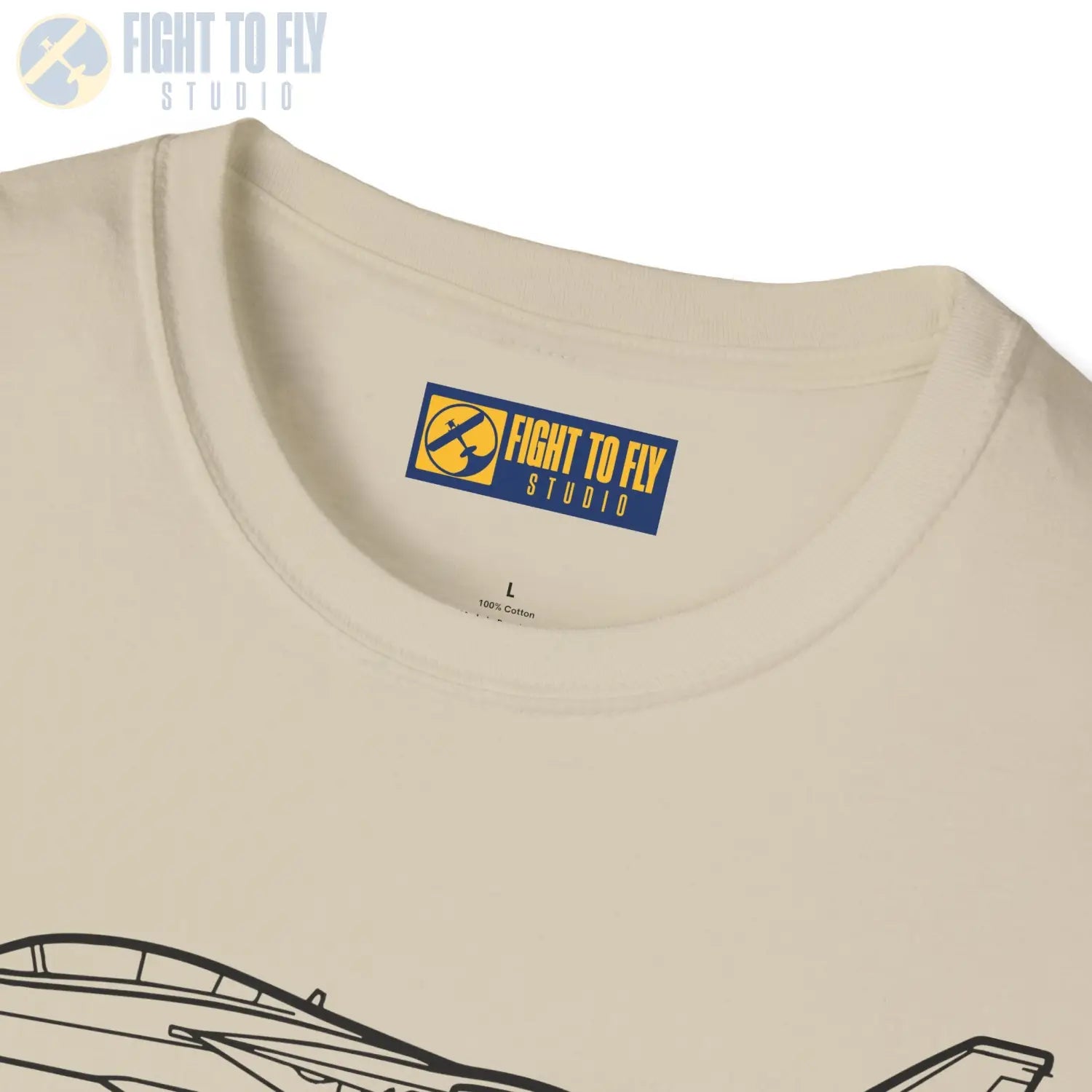 F-14 Tomcat Side View T-Shirt - Pilot gifts - WWII warbird t-shirt