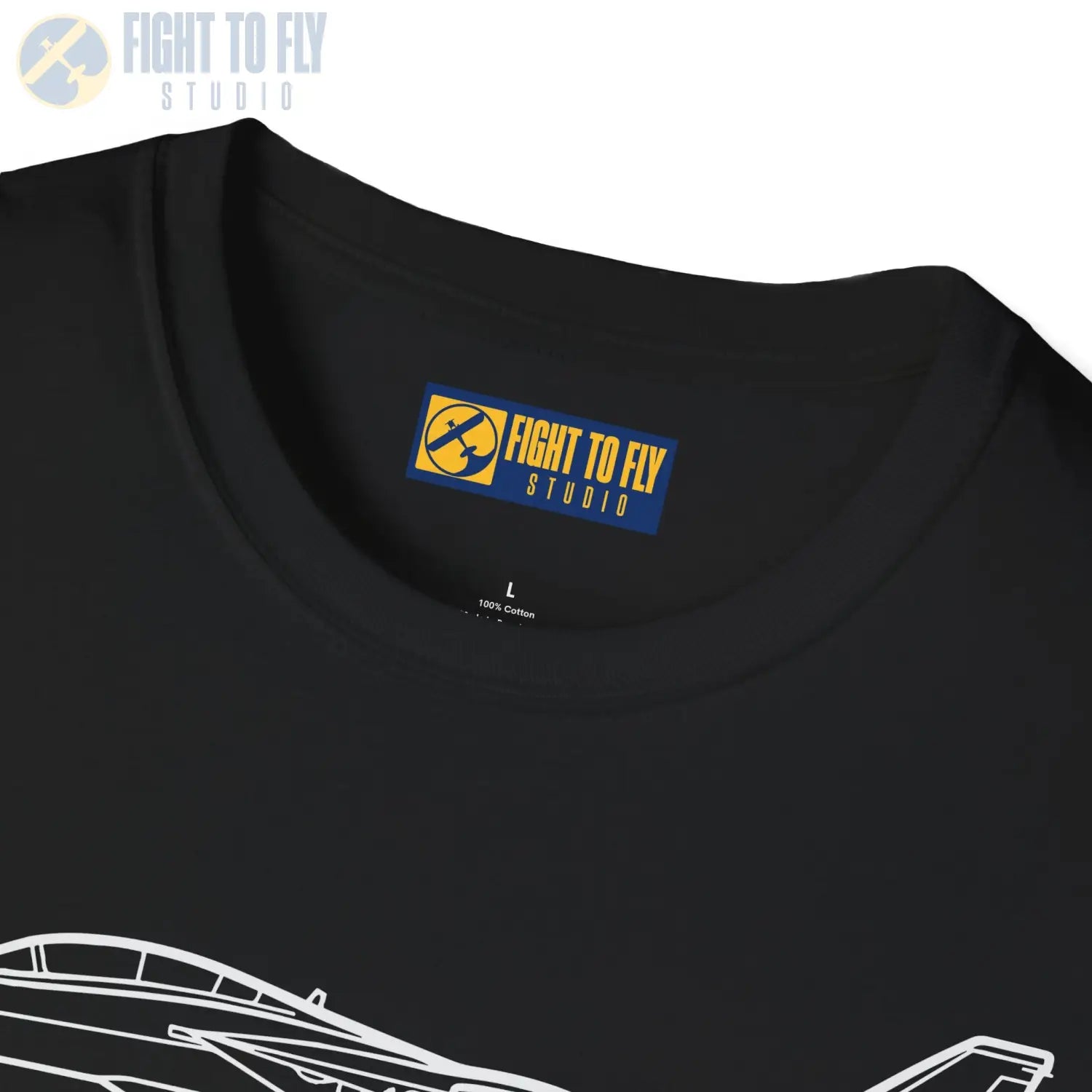 F-14 Tomcat Side View T-Shirt - Pilot gifts - WWII warbird t-shirt