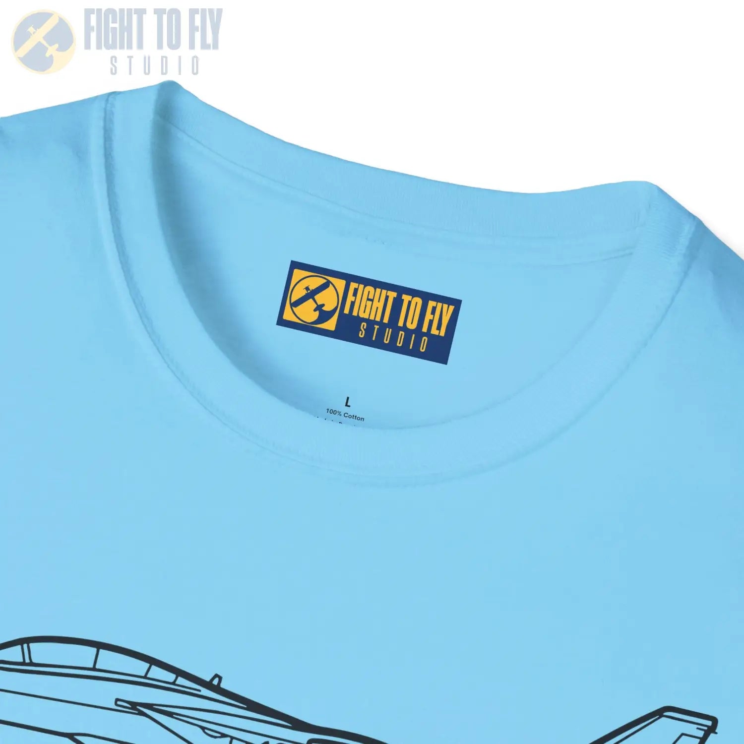 F-14 Tomcat Side View T-Shirt - Pilot gifts - WWII warbird t-shirt